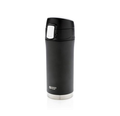 Swiss Peak Elite Copper Vacuum Mugs Branded Logo - Black