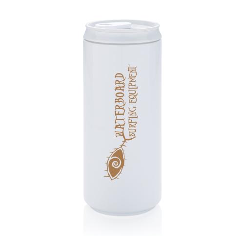 Branded PLA Can 330ml White Dishwasher Safe