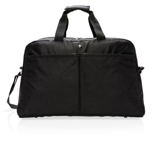 Swiss Peak RFID duffle with suitcase opening