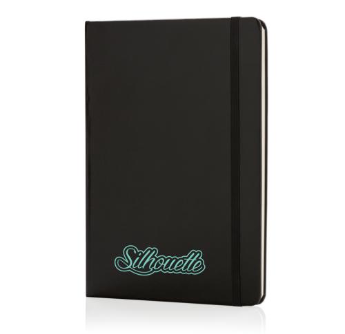 Printed Classic Hardcover Notebook A5 - Black