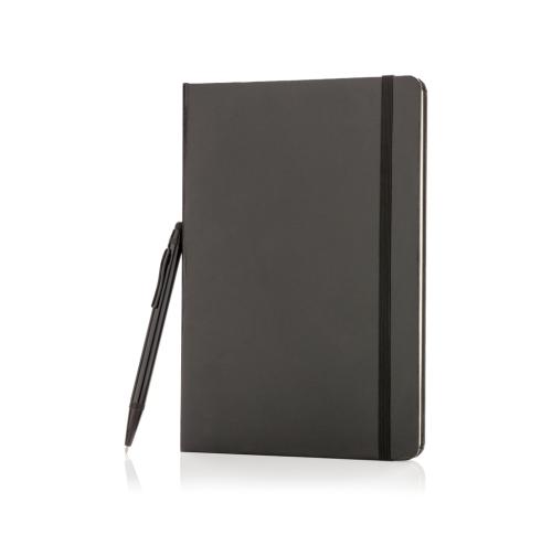 Standard hardcover A5 notebook with stylus pen