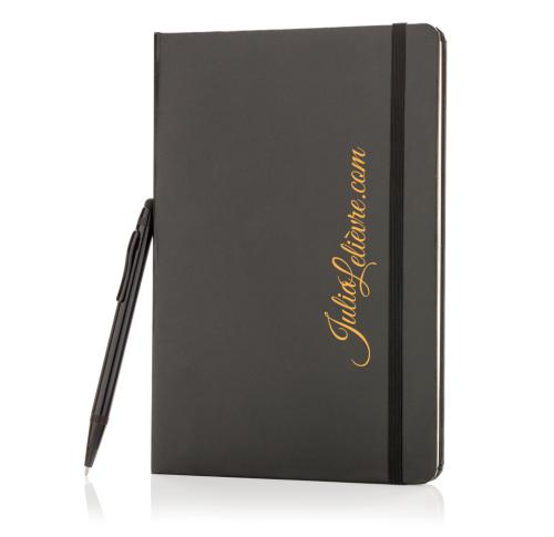 Standard hardcover A5 notebook with stylus pen