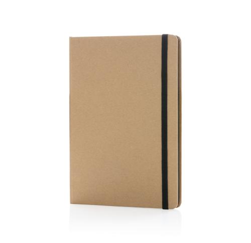 Printed A5 Recycled Kraft Notebooks - Black