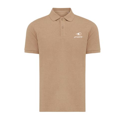 Iqoniq Yosemite recycled cotton pique polo - heather Brown heather brown
