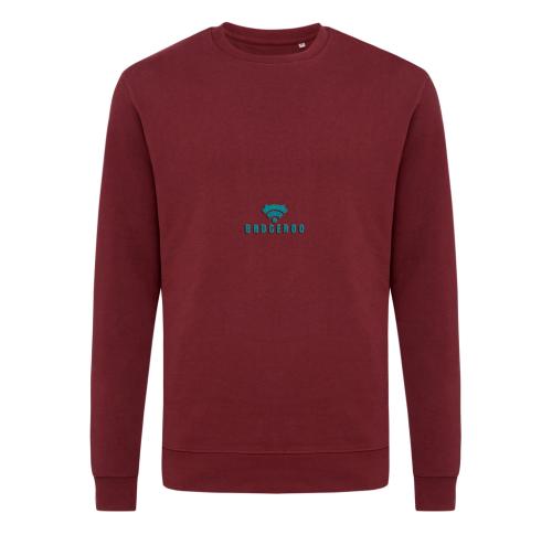 Iqoniq Zion recycled cotton crew neck - Burgundy burgundy