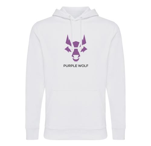 Iqoniq Jasper recycled cotton hoodie - White recycled white