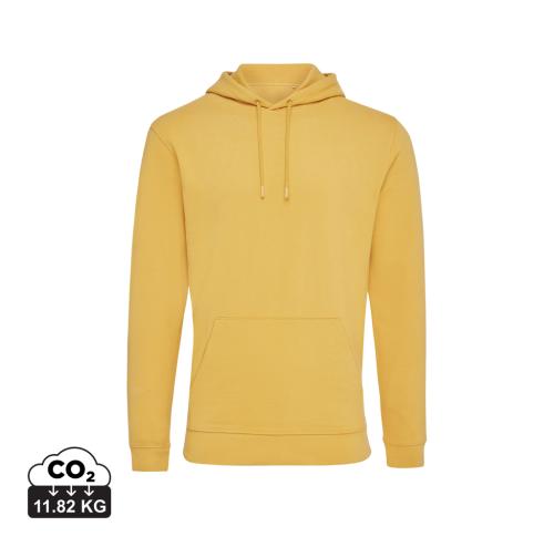 Iqoniq Jasper recycled cotton hoodie - yellow ochre yellow