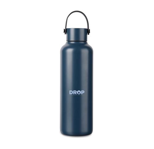 Branded VINGA Baltimore RCS recycled SS bottle 600 ML black