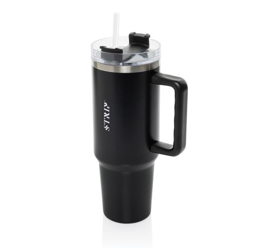 Branded Peakflow RCS recycled steel tumbler 1200ML black