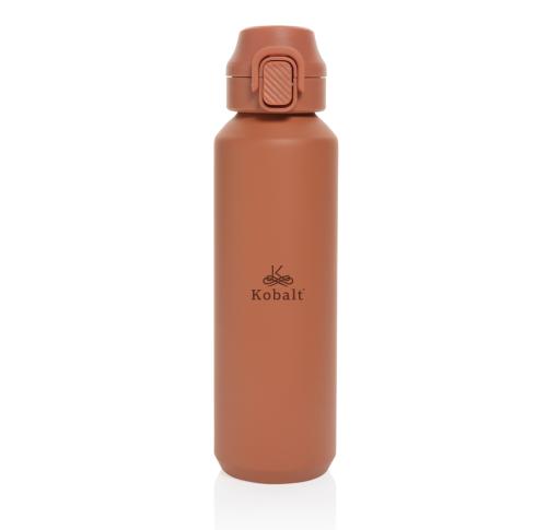 Via RCS Re-steel lockable sport bottle 600ML - Orange orange
