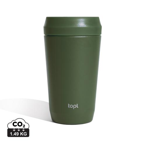 Topl Recycled Steel To Go Tumbler Patented 360 Lid 354ml - Green green
