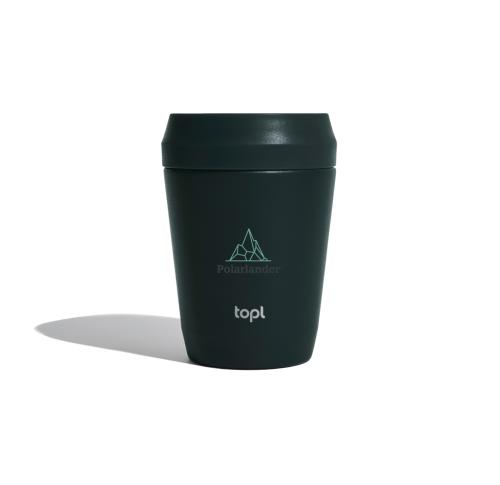 Topl Recycled Steel To Go Tumbler Patented 360 Lid 235ml - Navy grey/navy/green/white