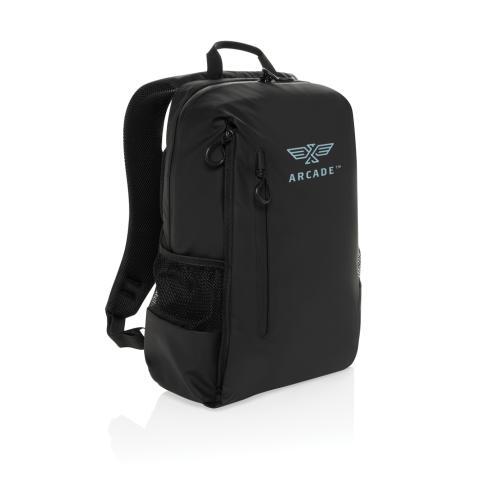 Lima Aware™ RPET water resistant 15.6 laptop backpack black