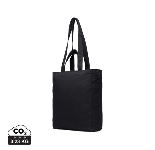 VINGA Hilo AWARE™ recycled canvas zip tote black