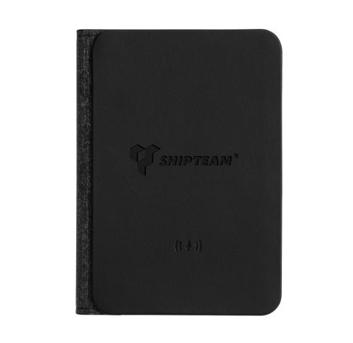 Branded Trackmate RCS rpolyester passport holder worldwide locating black