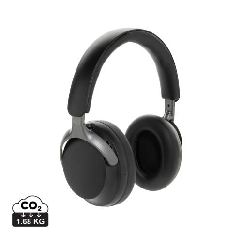 Soundpro RCS recycled plastic ANC headphone black