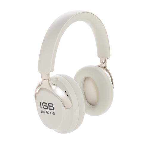 Soundpro RCS recycled plastic ANC headphone white