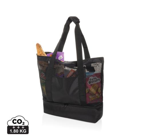 Iqlo Aware™ RPET 2-in-1 cooler tote - Black black