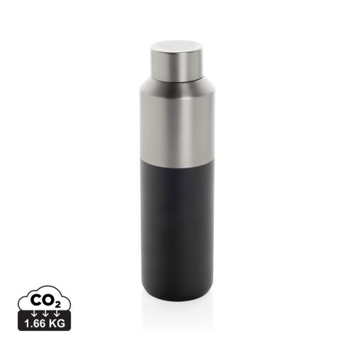 Fluid RCS certified recycled steel water bottle 600ml black