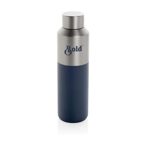 Fluid RCS certified recycled steel water bottle 600ml navy
