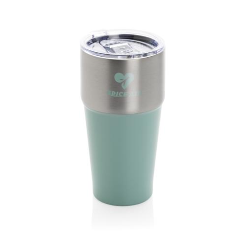 Fluid RCS certified recycled steel tumbler 500ml green
