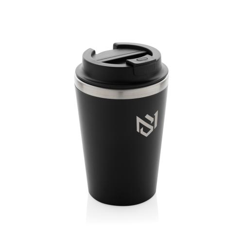 Branded Java RCS recycled double wall tumbler 350ML black