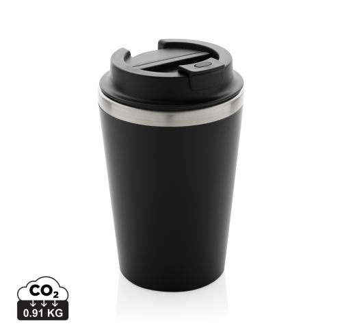 Branded Java RCS recycled double wall tumbler 350ML black