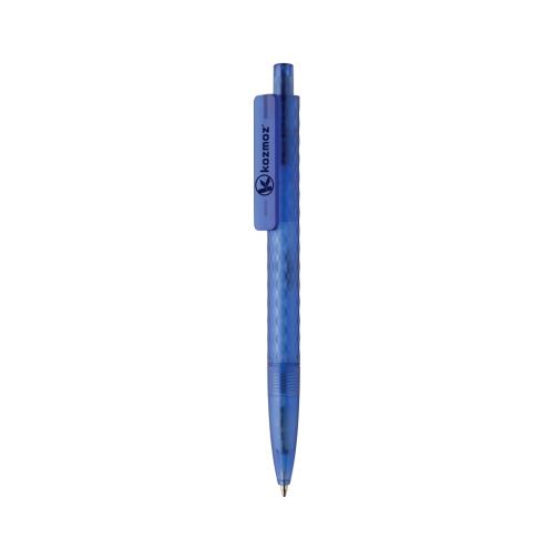 X3 GRS recycled PC plastic pen frosted blue