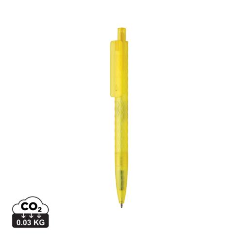 X3 GRS recycled PC plastic pen frosted yellow