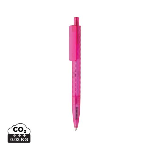 X3 GRS recycled PC plastic pen frosted pink