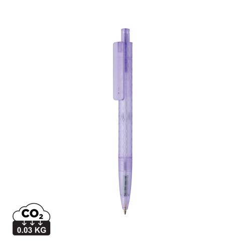 X3 GRS recycled PC plastic pen frosted purple