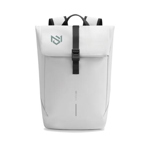 Urban Water Resistant Flap-top Backpack off white, black