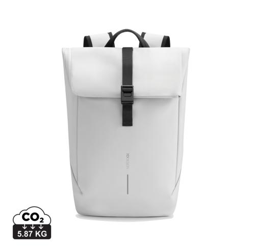 Urban Water Resistant Flap-top Backpack off white, black
