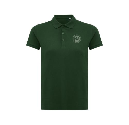 Iqoniq Yosemite women recycled cotton pique polo forest green