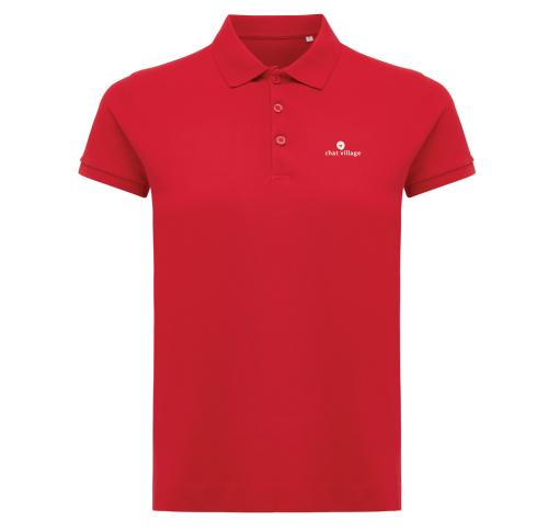 Iqoniq Yosemite women recycled cotton pique polo red