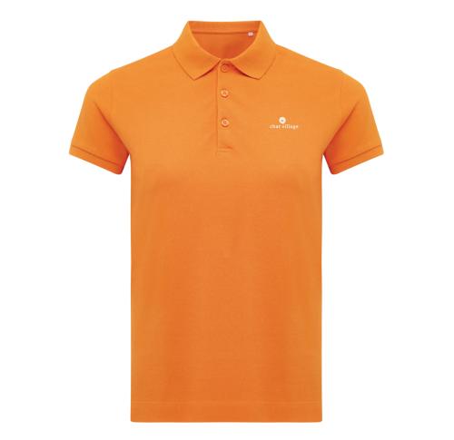 Iqoniq Yosemite women recycled cotton pique polo orange