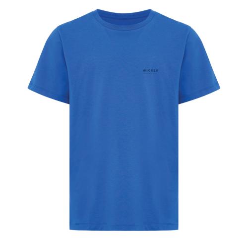 Iqoniq Koli kids lightweight recycled cotton t-shirt royal blue