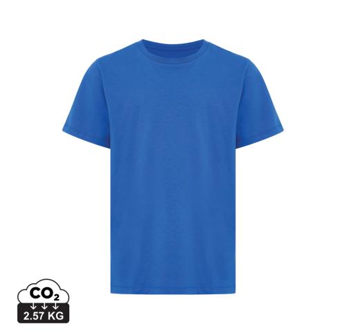 Iqoniq Koli kids lightweight recycled cotton t-shirt royal blue