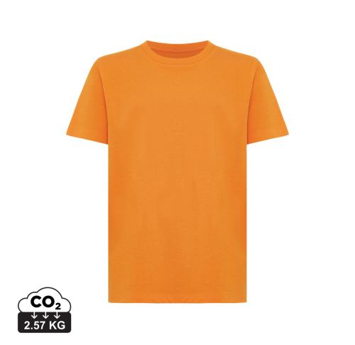Iqoniq Koli kids lightweight recycled cotton t-shirt orange