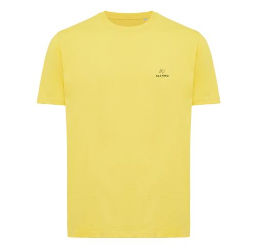 Iqoniq Sierra lightweight recycled cotton t-shirt yellow