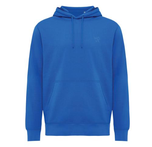 Iqoniq Rila lightweight recycled cotton hoodie royal blue