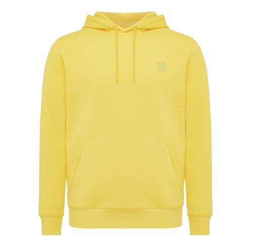 Iqoniq Rila lightweight recycled cotton hoodie yellow