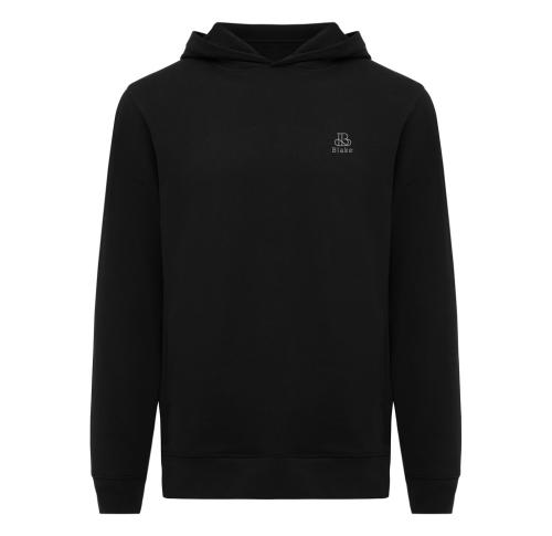 Iqoniq Yengo recycled cotton hoodie with sidepockets black