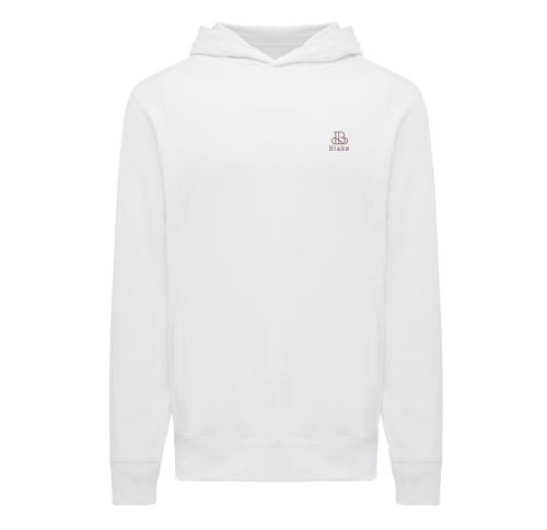 Iqoniq Yengo recycled cotton hoodie with sidepockets recycled white