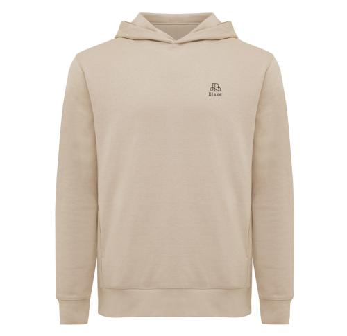 Iqoniq Yengo recycled cotton hoodie with sidepockets desert