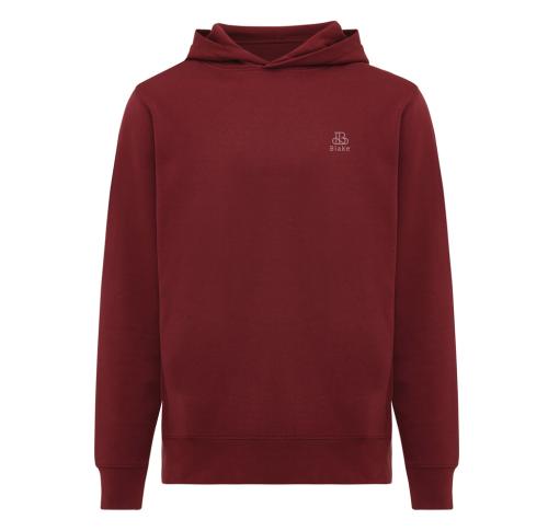 Iqoniq Yengo recycled cotton hoodie with sidepockets burgundy