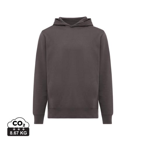 Iqoniq Yengo recycled cotton hoodie with sidepockets anthracite
