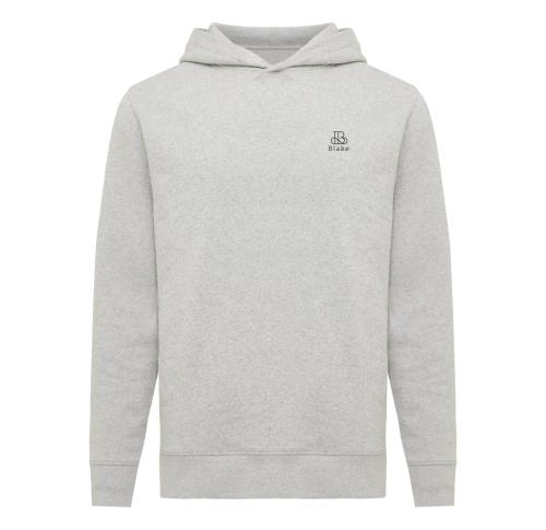 Iqoniq Yengo recycled cotton hoodie with sidepockets light heather grey