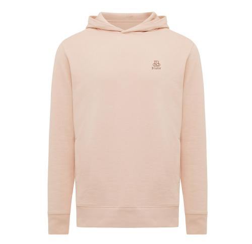 Iqoniq Yengo recycled cotton hoodie with sidepockets peach nectar