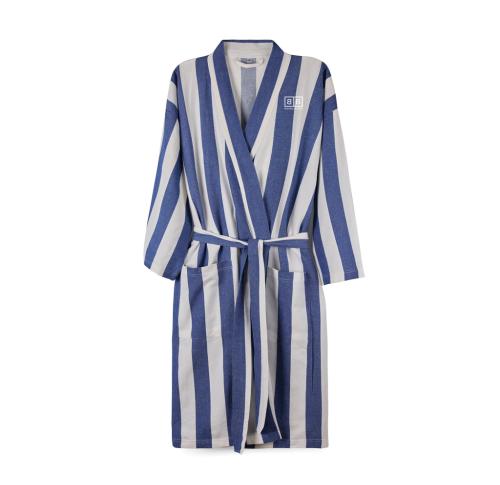 VINGA Ornos GRS hammam robe L/XL blue, white